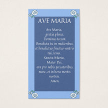 AVE MARIA Latin Praetkarten