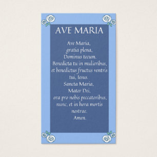 AVE MARIA Latin Praetkarten
