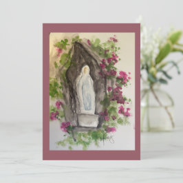 Ave Maria Mitteilungskarte