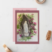 Ave Maria Mitteilungskarte (Vorderseite/Rückseite Beispiel)