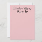 Ave Maria Mitteilungskarte (Rückseite)