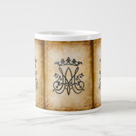 Ave Maria Monogram Jumbo-Tasse