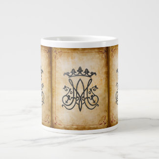 Ave Maria Monogram Jumbo-Tasse