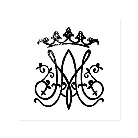 Ave Maria Monogram Permastempel (Design)