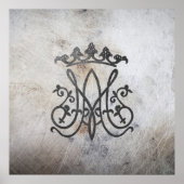 Ave Maria Monogram Poster (Vorne)