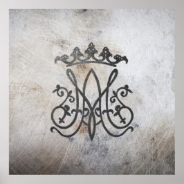 Ave Maria Monogram Poster