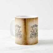 Ave Maria Monogramm Kaffeetasse (Vorderseite Links)