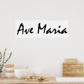 Ave Maria Poster (Küche)