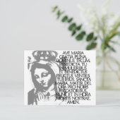 Ave Maria Postkarte (Stehend Vorderseite)