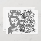 Ave Maria Postkarte (Vorne/Hinten)