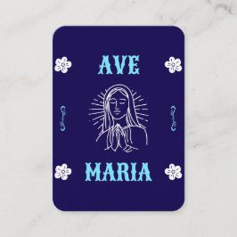 Ave Maria Prayer Card - Latin Hail Mary Platzkarte