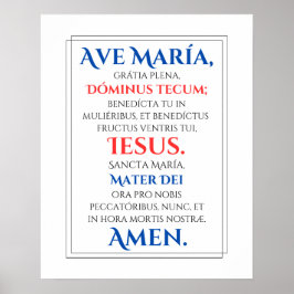 Ave Maria Print Poster