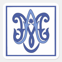 Ave Maria Quadratischer Aufkleber