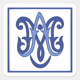 Ave Maria Quadratischer Aufkleber
