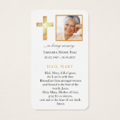 Ave Maria religiöse Trauerkarte (Rückseite)