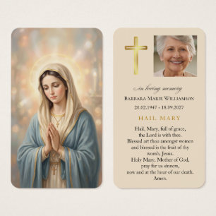 Ave Maria Religiöse Trauerkarte
