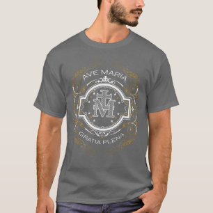 Ave Maria Schubert Lateinische Messe Gesegnete Mut T-Shirt