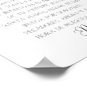 Ave Maria Spanish Gebet Poster (Ecke)