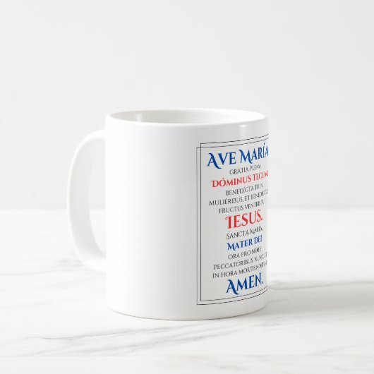 Ave Maria Tasse (Vorderseite Links)