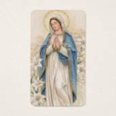 Ave Maria Trauergebetskarte (Vorderseite)