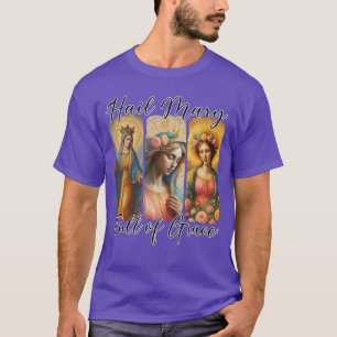 Ave Maria voller Gnade Gebet Katholischer Rosenkra T-Shirt