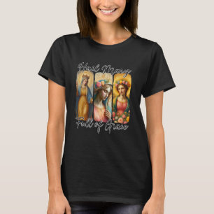Ave Maria voller Gnade Gebet katholischer Rosenkra T-Shirt