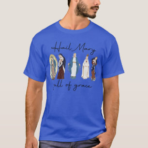 Ave Maria Voller Gnade Gesegnete Jungfrau Maria Bi T-Shirt