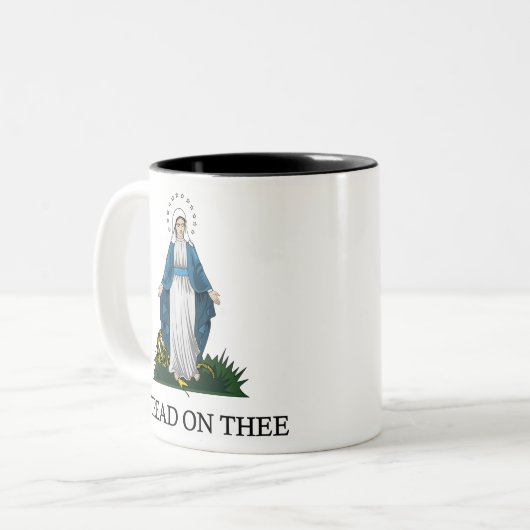 Ave Maria Zweifarbige Tasse (Vorderseite Links)