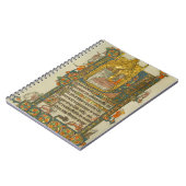 Ave Maris Stella Christmas Mittelalterliches Manus Notizblock (Linke Seite)