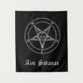 Ave Satanas Tapestry Wandteppich (Vorderseite)