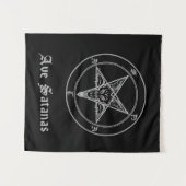 Ave Satanas Tapestry Wandteppich (Vorderseite (Horizontal))