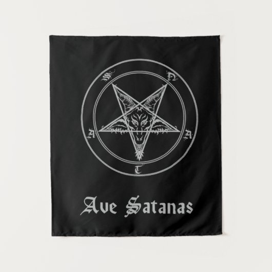 Ave Satanas Wandteppich (Vorderseite)
