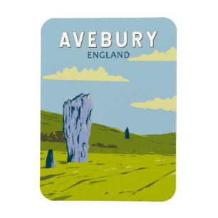 Avebury England Reise Kunst Vintage Magnet