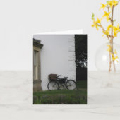 Avebury Fahrrad - notecard Karte (Gelbe Blume)