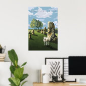 Avebury Stone Circle Wiltshire Travel Poster (Heimbüro)