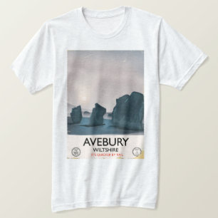 Avebury, Wiltshire Steinkreis vintage Reise. T-Shirt