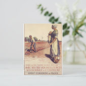Avec greift auf Vos Ressources Propaganda Poster a Postkarte (Stehend Vorderseite)