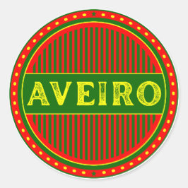 Aveiro City Pride Emblem – Portuguese Identity Runder Aufkleber