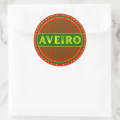 Aveiro City Pride Emblem – Portuguese Identity Runder Aufkleber (Tasche)