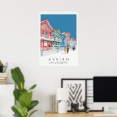Aveiro, die Venedig Portugals Poster (Heimbüro)