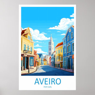 Aveiro Park Ski National Poster Vintage Reise
