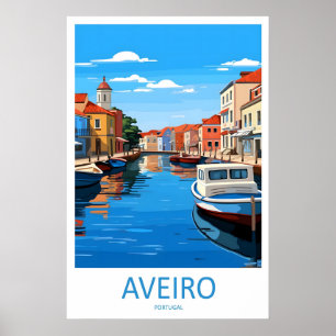 Aveiro Park Vintage Skireiseplakat National Poster