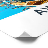 Aveiro Portugal Travel Print Poster (Ecke)