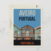 Aveiro Portugalia Abbildung Portugal Postkarte (Vorne/Hinten)