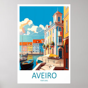 Aveiro Travel Ski Nationalpark Vintage Poster
