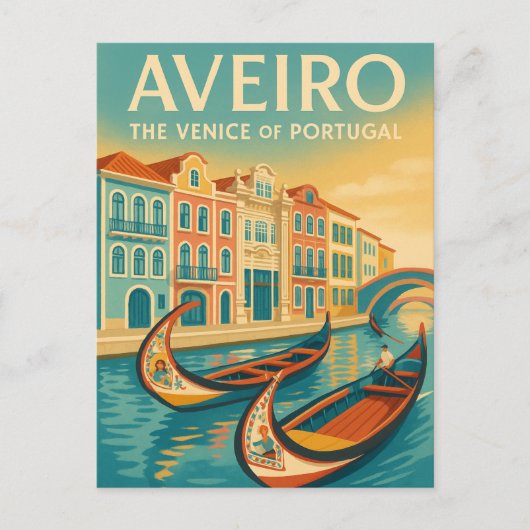 Aveiro – Venedig Portugals Postkarte (Vorderseite)
