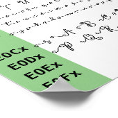 Avelane Schriftart Ligatures Poster (Ecke)