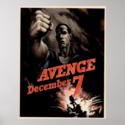 Avenge 7. Dezember Poster (Vorne)