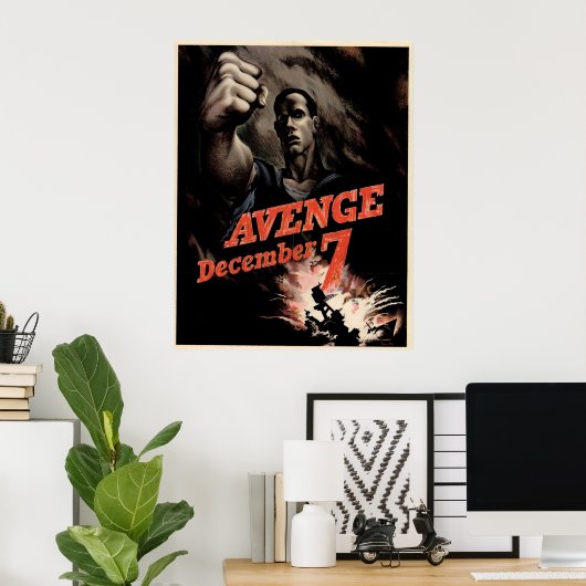 Avenge 7. Dezember Poster (Heimbüro)