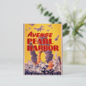 Avenge Pearl Harbor Postkarte (Stehend Vorderseite)